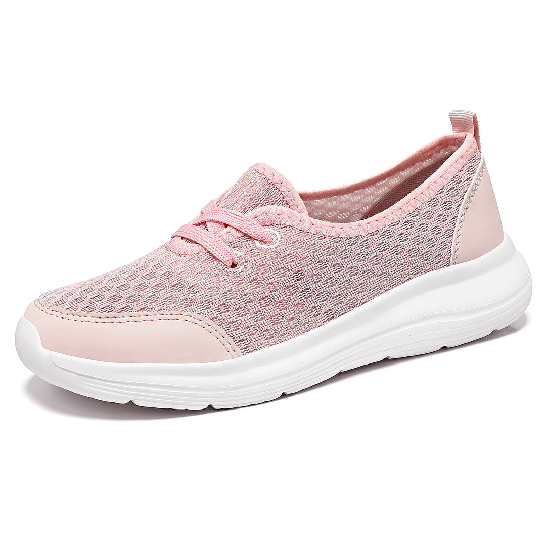Damen nan atmungsaktiver Everyday-Slipper mit feinem Strickmesh, elastischer Zierschnürung und ergonomischer Dämpfungssohle Echo Archiv