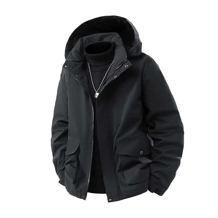 Herren Kapuzen-Parka mit technischer Wetterschutzmembran, isolierter Steppfüllung und Utility-Taschen Echo Archiv
