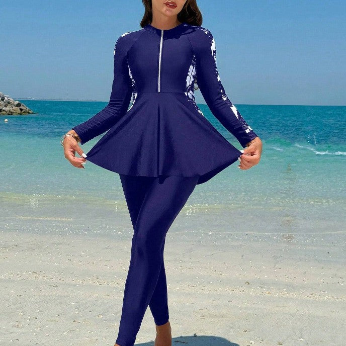 Damen Modischer und funktionaler UV-Schutz-Schwimmanzug Echo Archiv