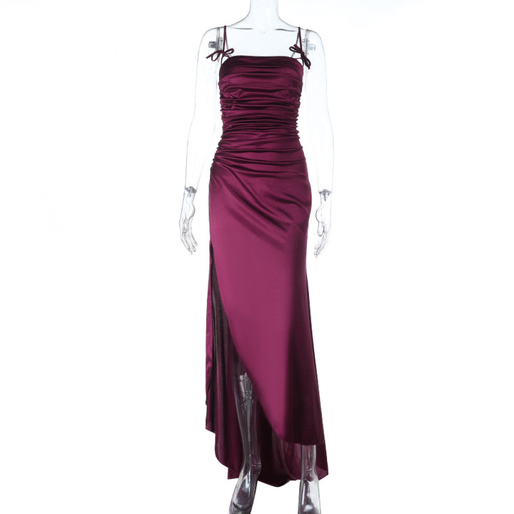 Damen Maxikleid mit raffinierten Falten und charmanten Spaghettiträgern Echo Archiv