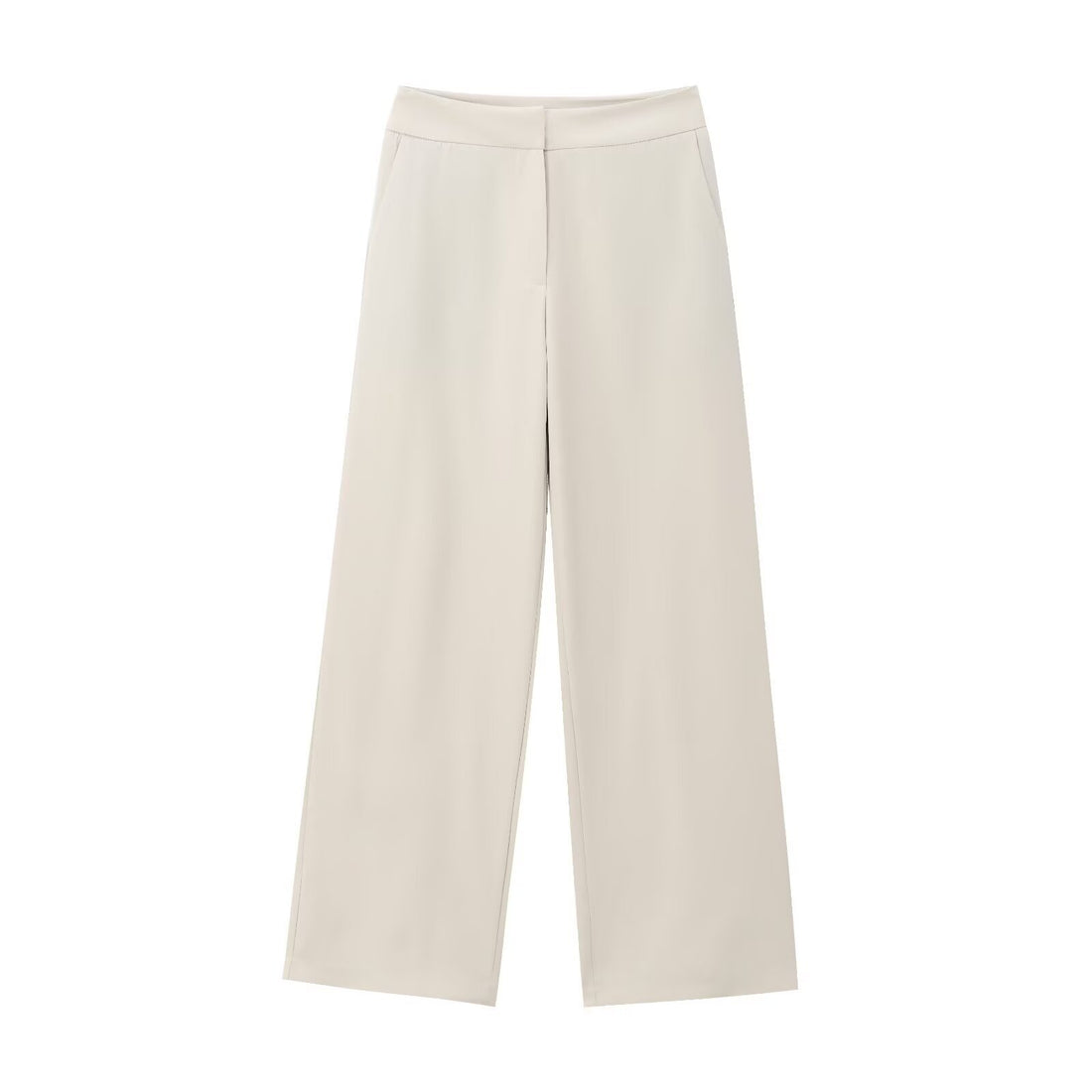 Damen weit geschnittene Culotte-Hose mit hohem Bund und verdecktem Verschluss – Avélisse