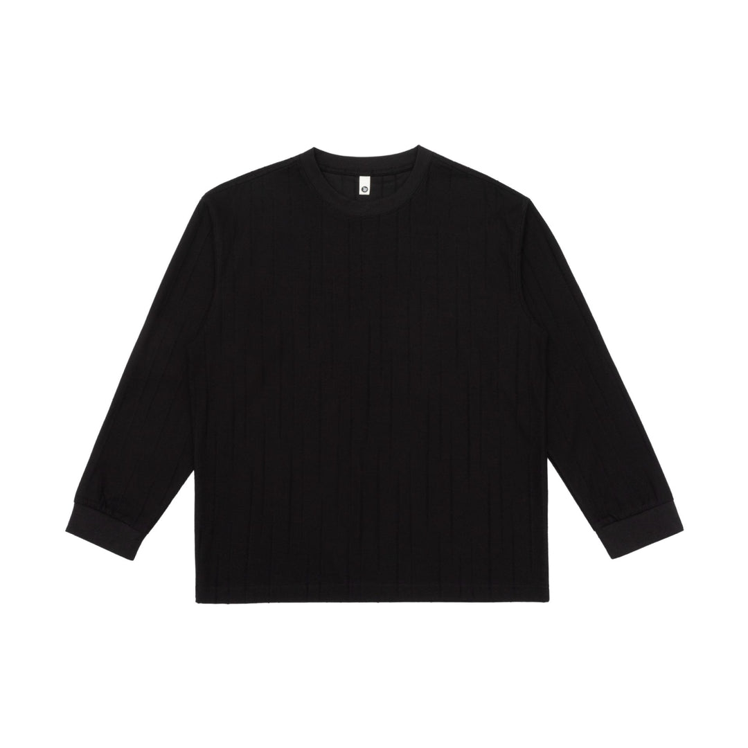 Unisex Premium-Langarmshirt aus Strukturjersey mit verstärktem Rundhals Echoarchiv