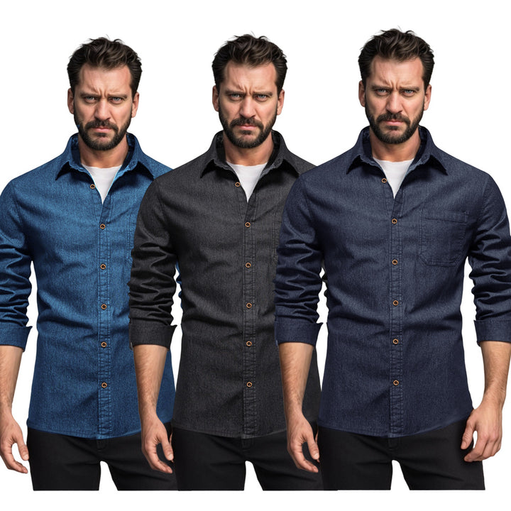 Herren Denim Hemd Echoarchiv