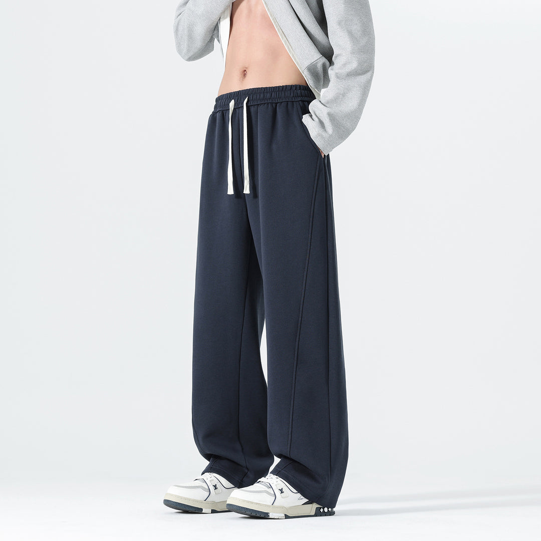 Herren Extraweite Sweatpants im Palazzo‑Look mit Tunnelzugbund und Seitentaschen Echo Archiv