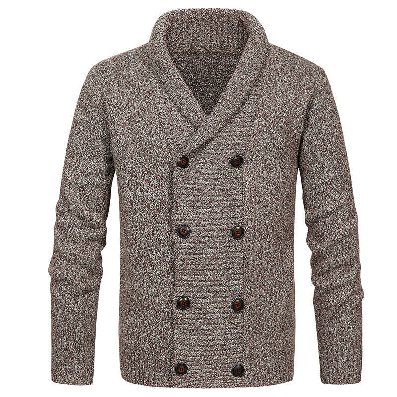 Herren nan Strickjacke mit Schalkragen und doppelter Knopfleiste Echo Archiv