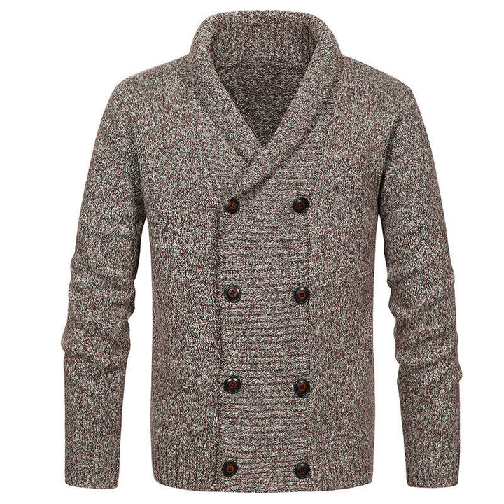 Herren nan Strickjacke mit Schalkragen und doppelter Knopfleiste Echo Archiv