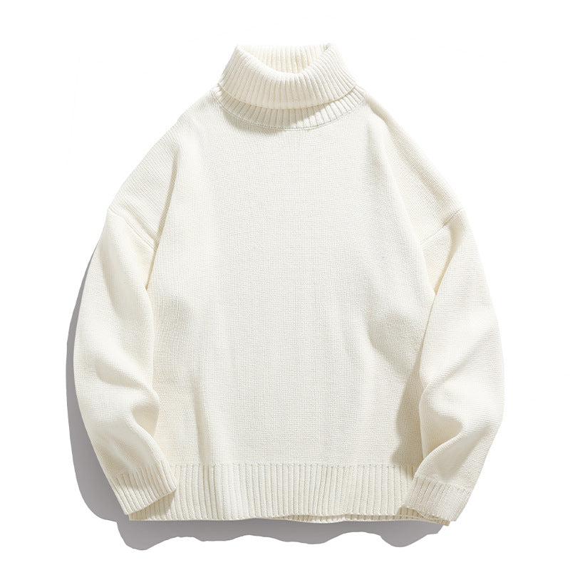 Unisex Lässiger Rollkragenpullover aus Feinstrick mit geripptem Kragen Echo Archiv