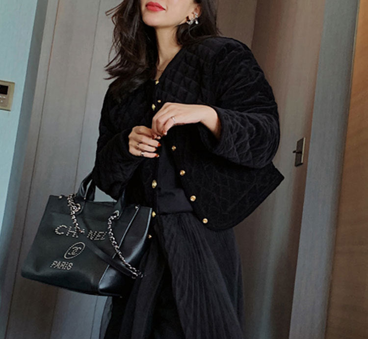 Damen Gemusterte Steppjacke Echoarchiv