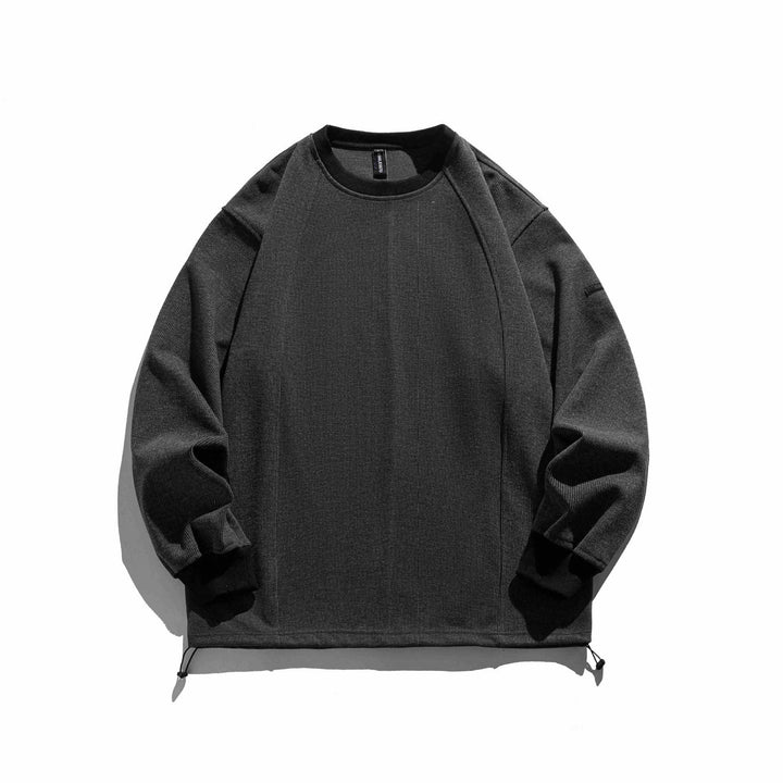 Herren Rippsweatshirt mit Tunnelzug und Raglanärmeln Echoarchiv