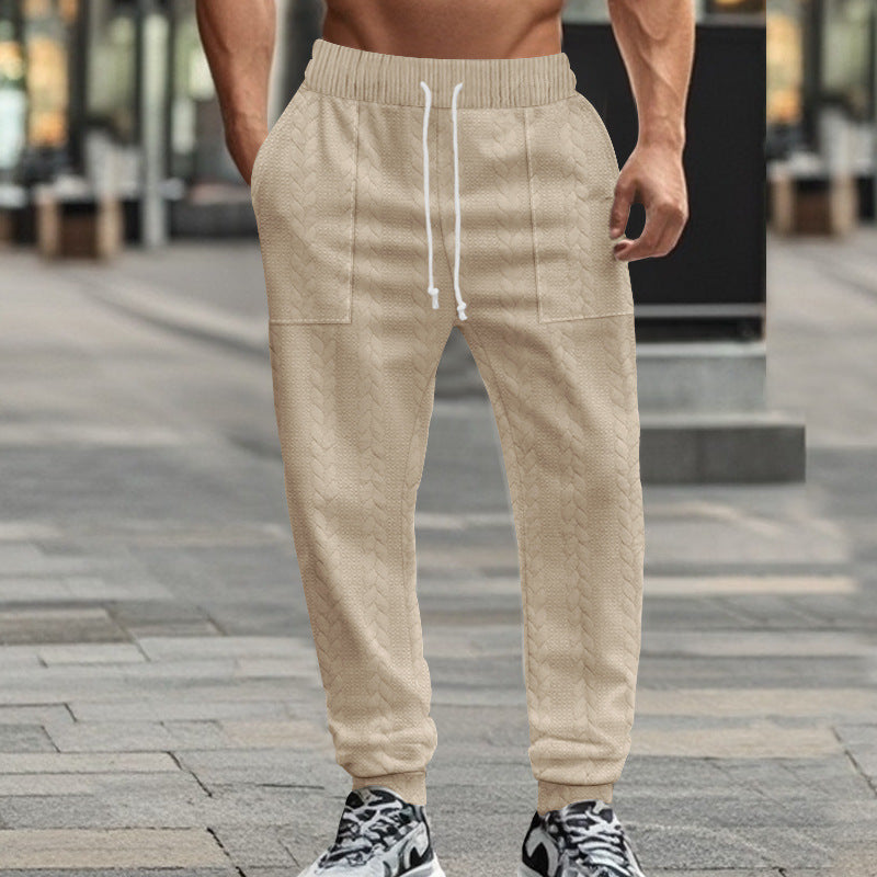 Herren Sportliche Jogginghose mit strukturiertem Design und elastischem Bund Echoarchiv