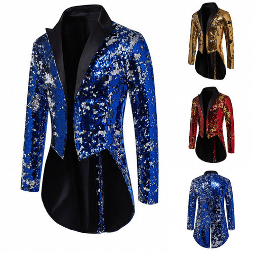 Herren Glitzernde Paillettenjacke Echoarchiv