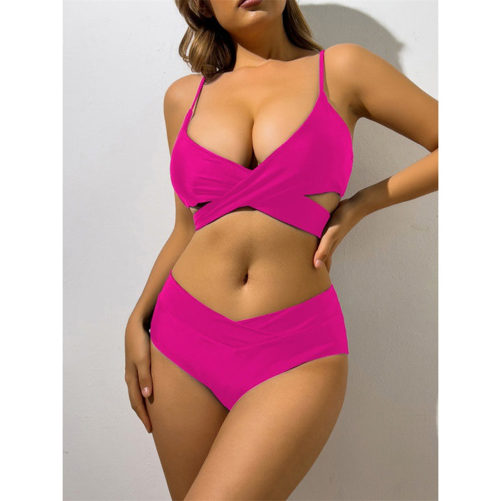 Damen Bikini mit innovativem Wickeldetail und hoher Taille Echo Archiv