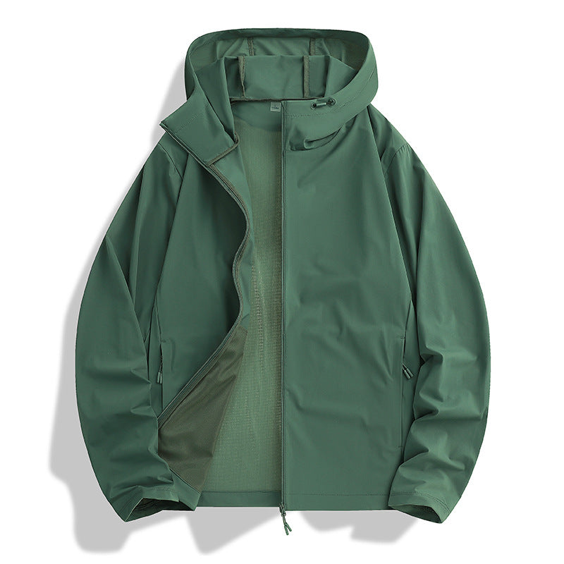 Damen Winddichte Kapuzenjacke Echo Archiv