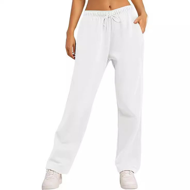 Damen weite Komfort-Sweatpants mit elastischem Bund, Kordelzug und Seitentaschen – Avérine