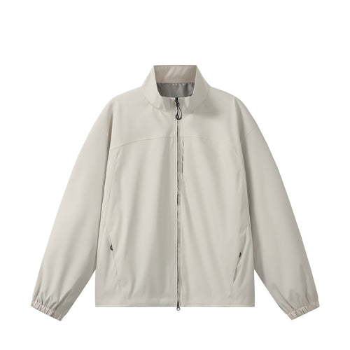 Unisex Leichte, Packbare Funktionsjacke im Oversize-Boxy-Schnitt mit Stehkragen Echoarchiv