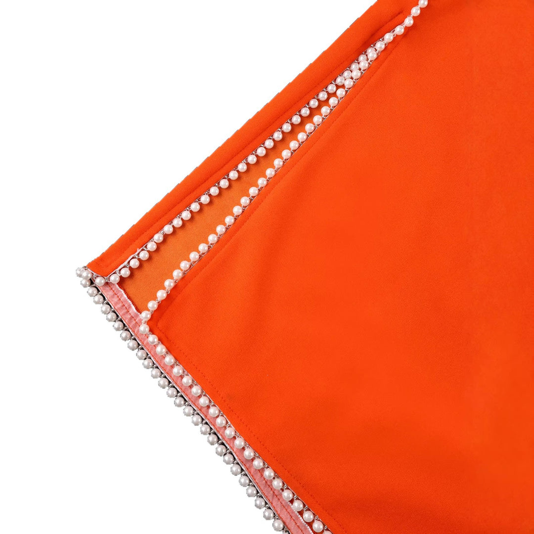 Damen elegantes Kleid mit dekorativen Perlenakzenten Echo Archiv