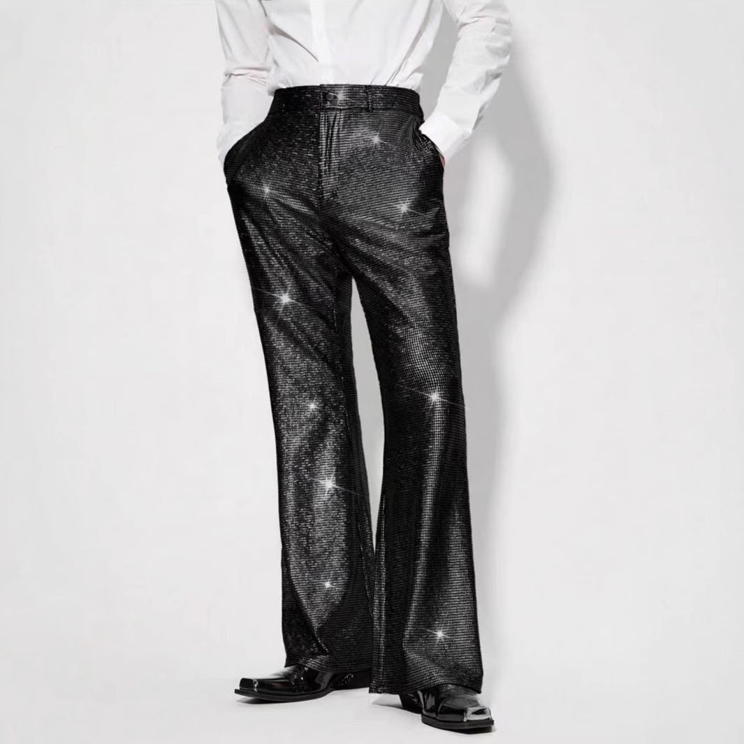Herren Glitzernde Partypants im eleganten Schnitt Echoarchiv