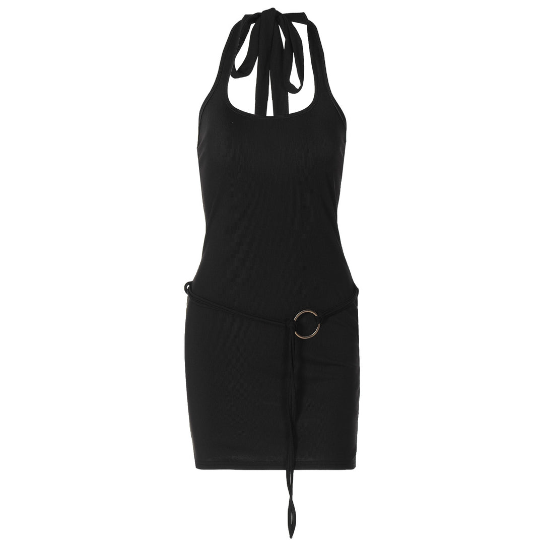 Damen Mini-Kleid mit verstellbarem Bund und lässigem Rückenausschnitt Echo Archiv