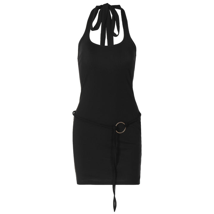 Damen Mini-Kleid mit verstellbarem Bund und lässigem Rückenausschnitt Echo Archiv