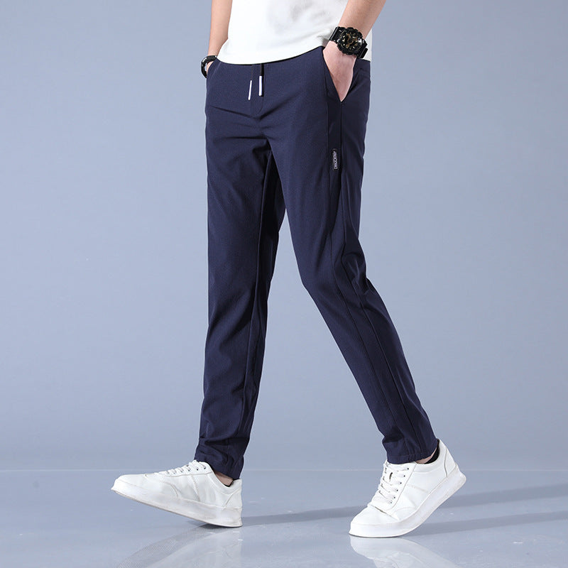 Herren sportliche Sweatpants mit verstellbarem Kordelzug und seitlichen Reißverschlusstaschen Echoarchiv