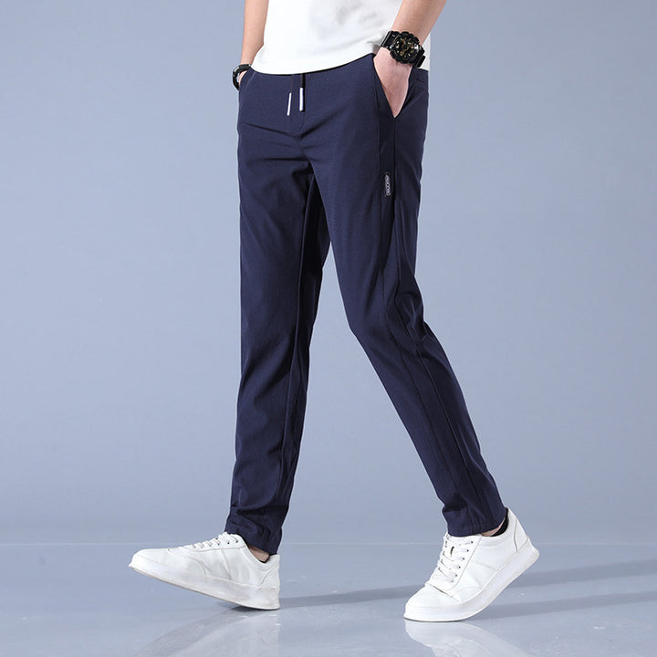 Herren sportliche Sweatpants mit verstellbarem Kordelzug und seitlichen Reißverschlusstaschen Echoarchiv