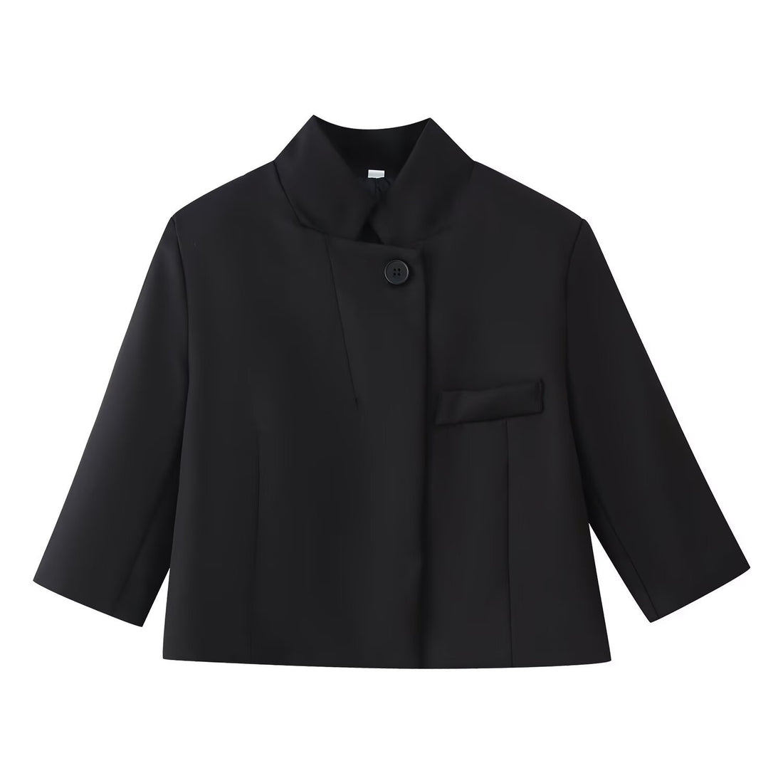 Damen Boxy-Kurzjacke mit Stehkragen und dreiviertelärmeln Echo Archiv