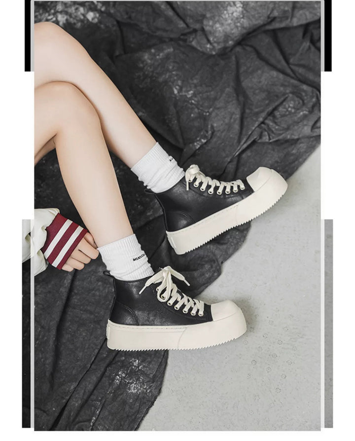 Damen Hohe Sneakers mit modischem Plateau und robustem Obermaterial Echo Archiv