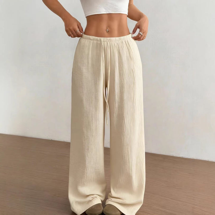 Damen weite, glänzende Palazzo-Hose Echo Archiv