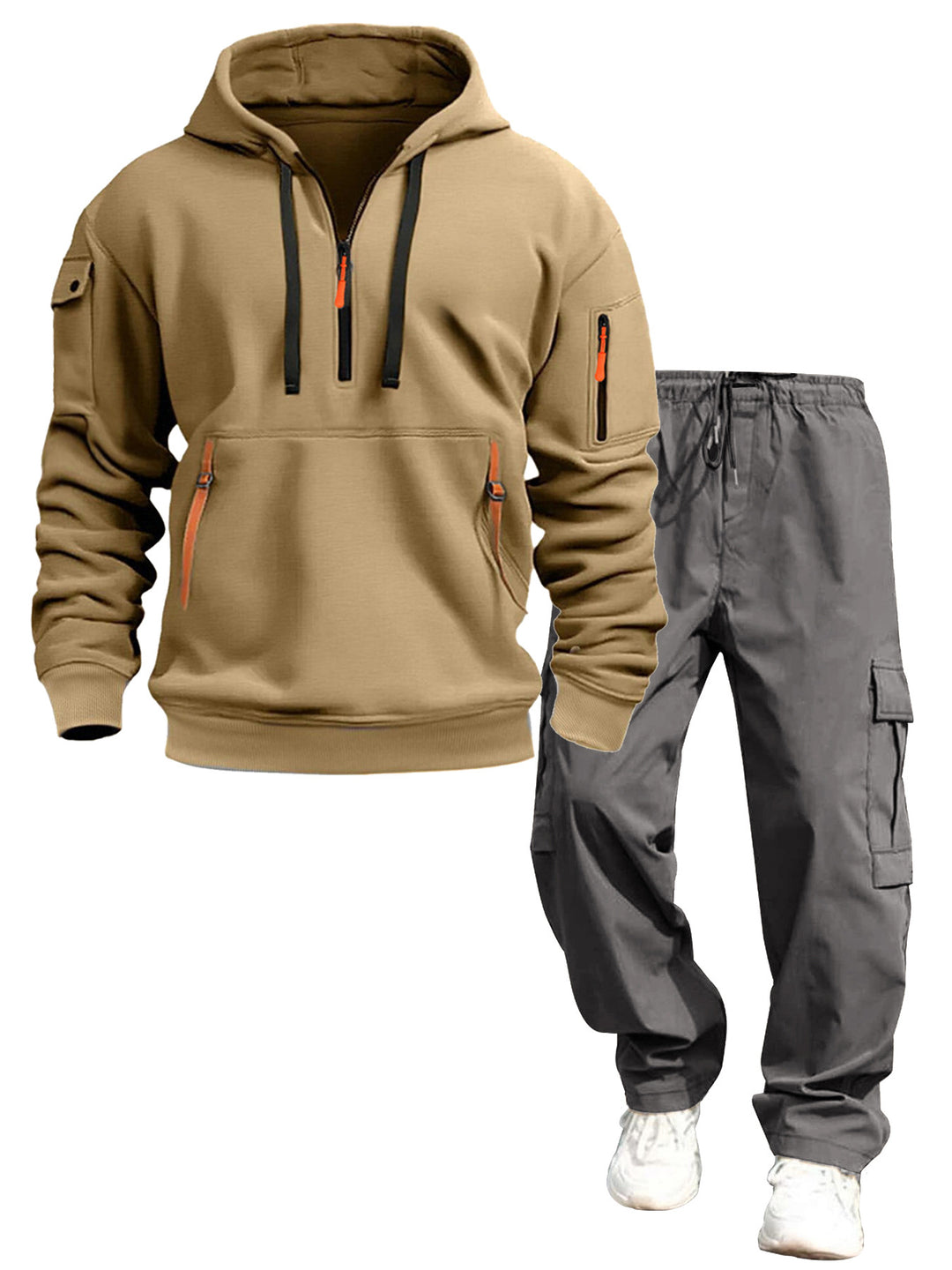 Herren lässiger Kapuzenpullover und Jogginghose Echo Archiv