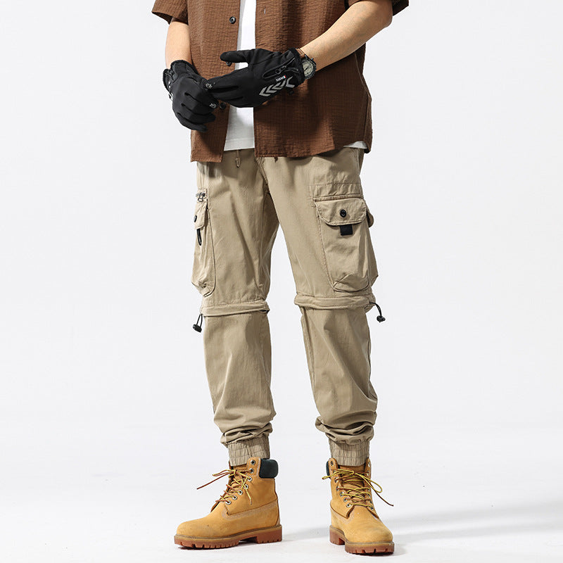 Herren funktionale Cargo-Hose mit verstellbarem Bund und Mehrzwecktaschen Echoarchiv