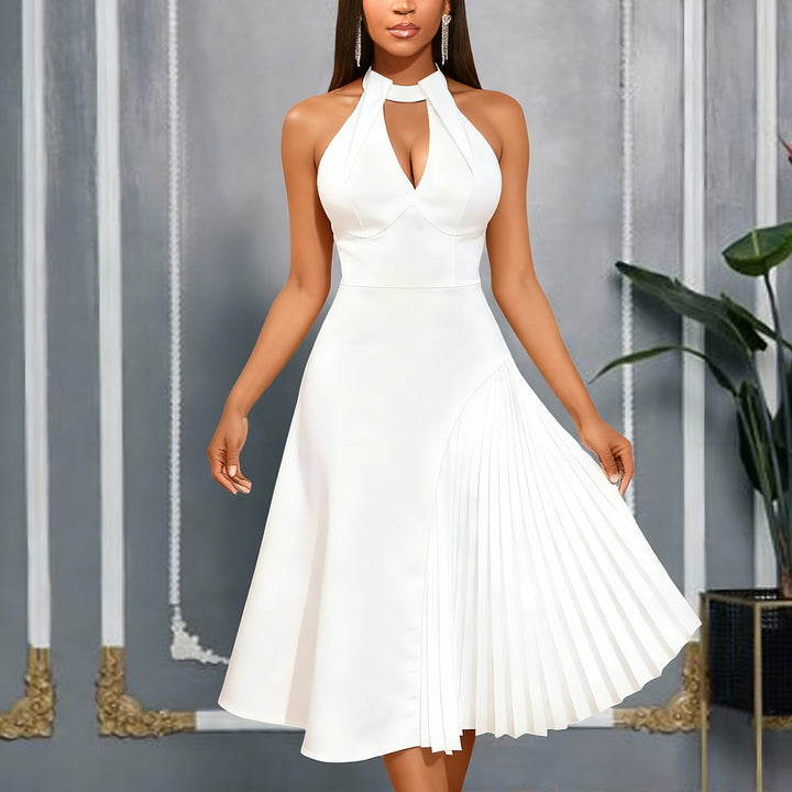 Damen Elegantes Midikleid mit Plissee-Detail Echo Archiv