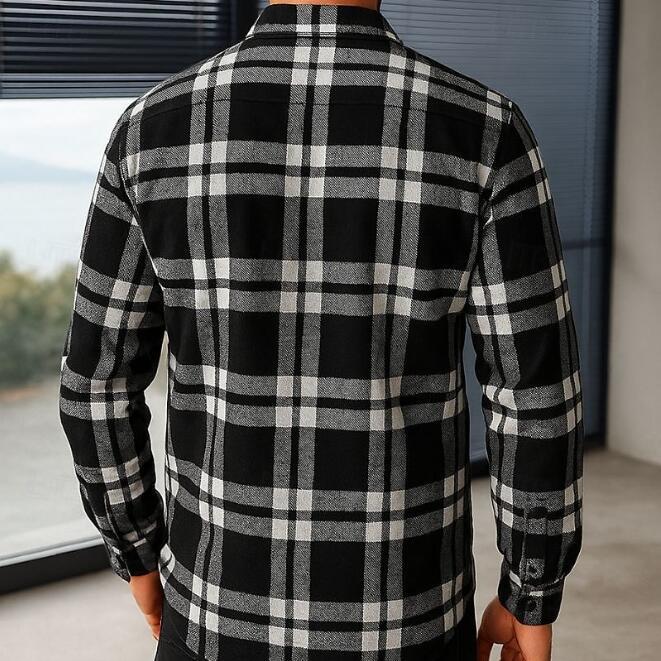 Herren Karomuster Hemdjacke Echoarchiv