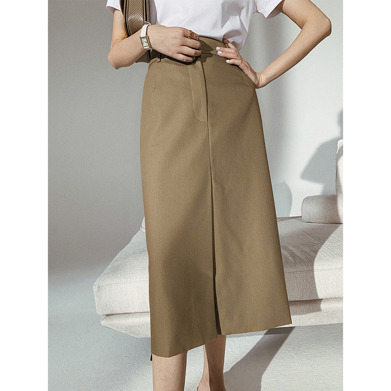 Damen Eleganter Midi-Rock mit seitlichem Schlitz Echoarchiv