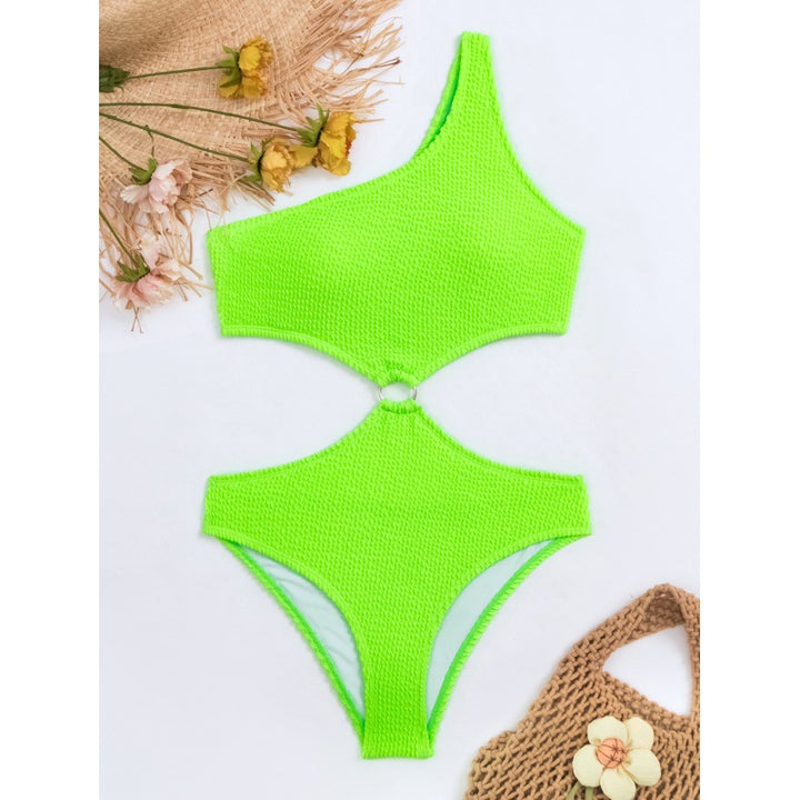 Damen Einseitiger Cut-Out Badeanzug mit attraktiven Details Echo Archiv