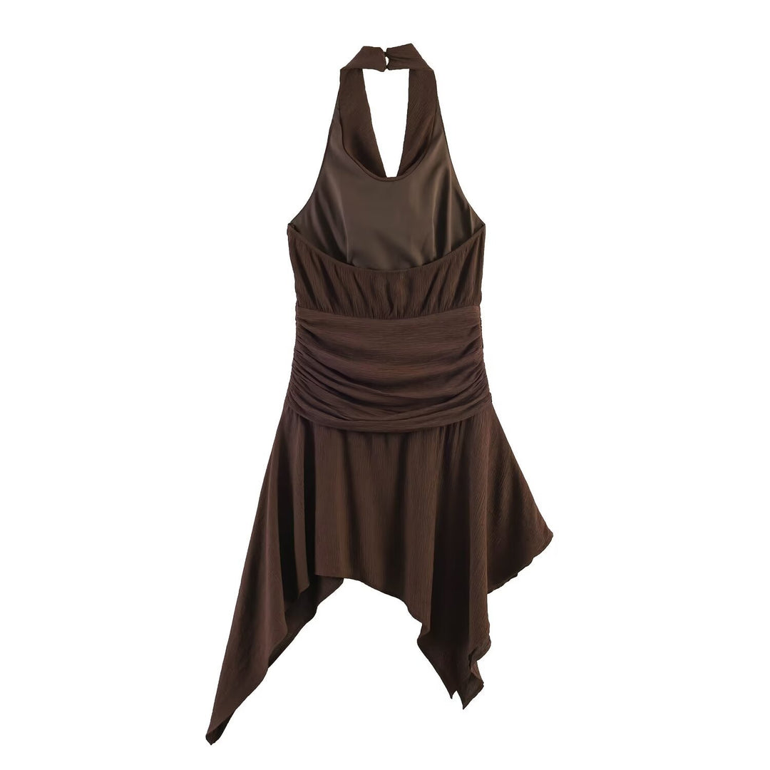 Damen asymmetrisches Kleid mit eleganter Drapierung Echo Archiv