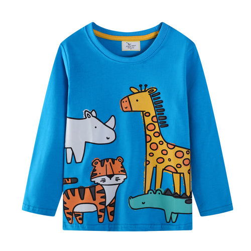Kinder Langarmshirt mit buntem Tiermotiv Echo Archiv