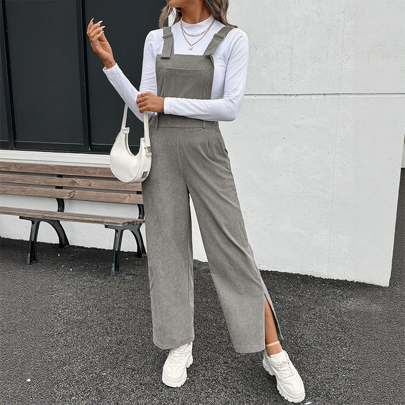 Damen Lässiger Baumwoll-Jumpsuit mit breiten Beinen Echo Archiv