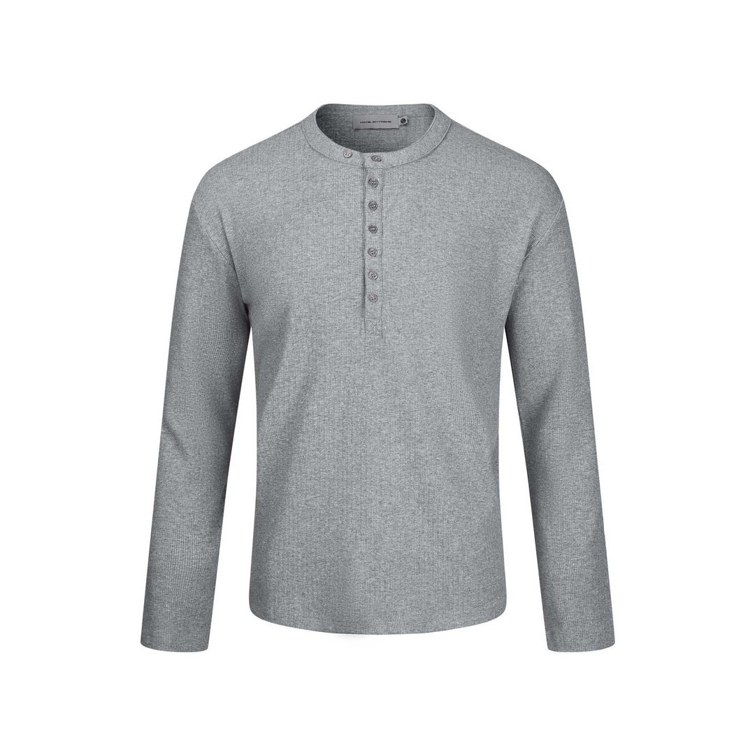 Herren Thermo-Waffelshirt mit Henley-Knopfleiste Echoarchiv