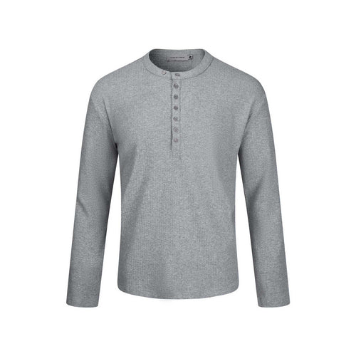 Herren Thermo-Waffelshirt mit Henley-Knopfleiste Echoarchiv