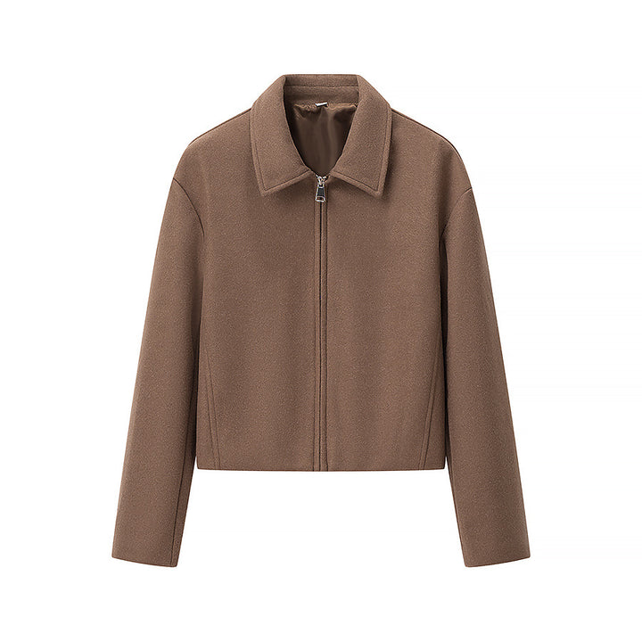 Damen Kurzjacke aus Wollmix mit Reißverschluss und kastiger Oversize-Silhouette Echo Archiv