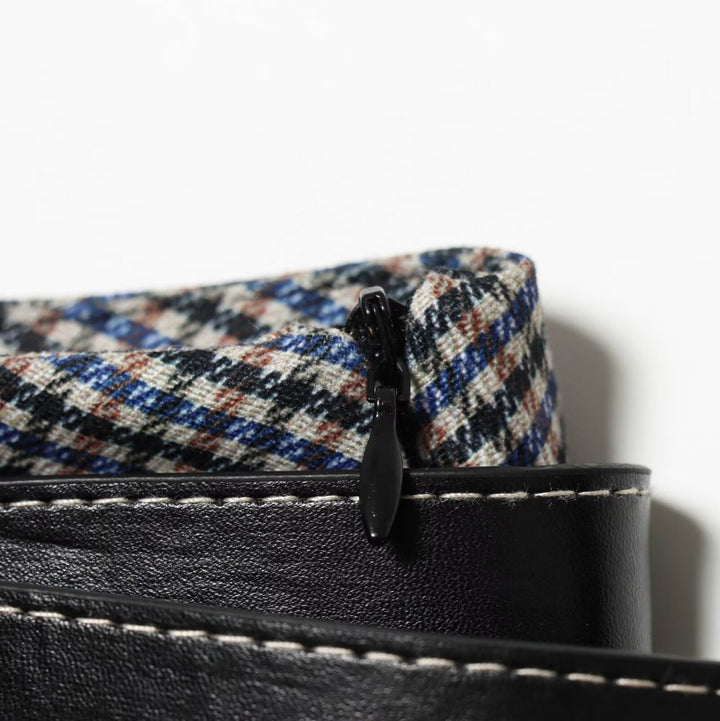 Damen A-Linien Midirock mit hoher Taille und Gürtel Echoarchiv