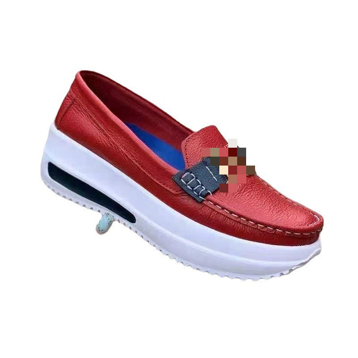 Damen Plateau-Loafer mit Metallic-Textil und leichter Profilsohle – Lioré