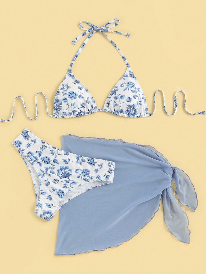 Damen Triangel-Bikini mit elegantem Wickelrock Echo Archiv
