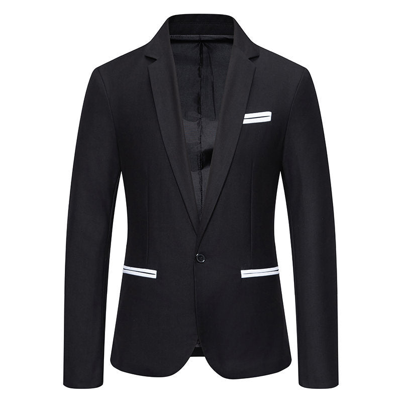 Herren Eleganter Blazer mit kontrastierenden Details Echoarchiv