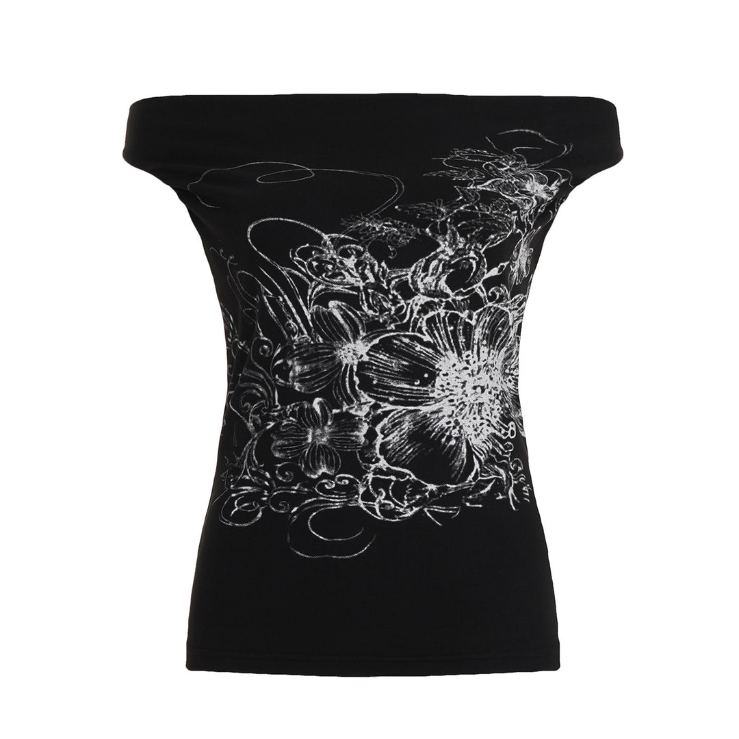 Damen ärmelloses Crossover-Top mit floralem Design Echo Archiv