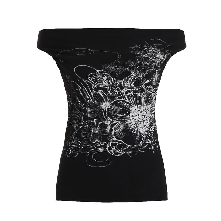 Damen ärmelloses Crossover-Top mit floralem Design Echo Archiv