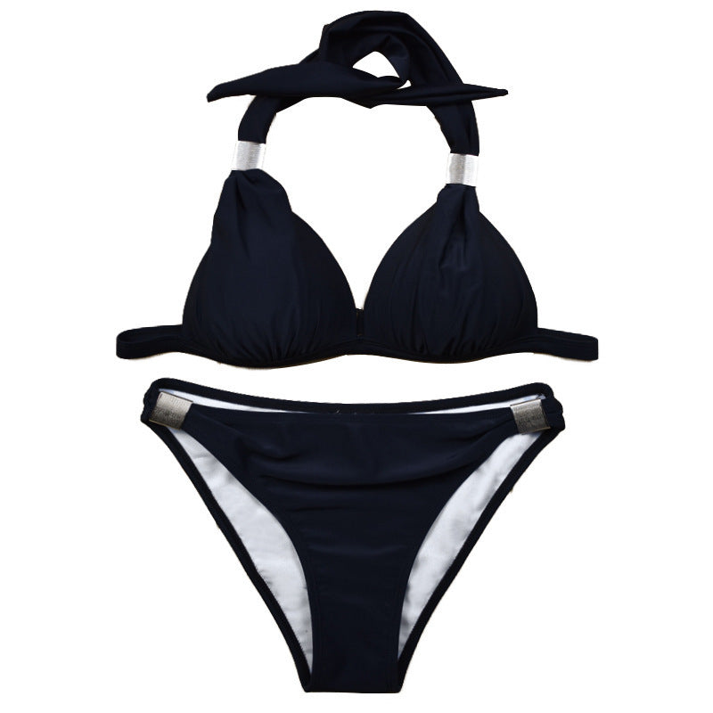 Damen Triangel-Bikini mit verstellbaren Trägern und schicker Knoten-Detail Echo Archiv