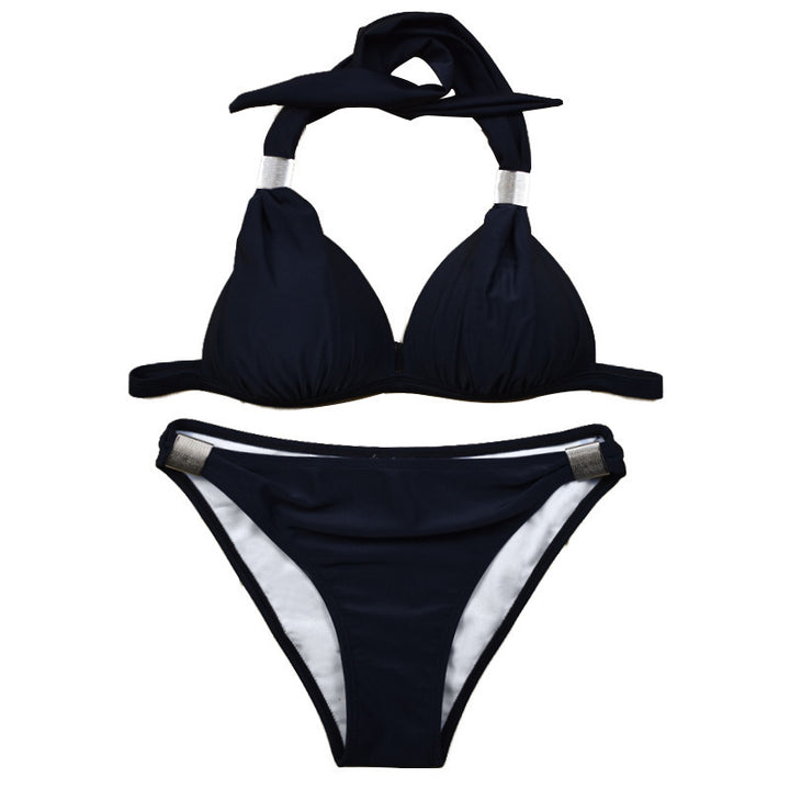 Damen Triangel-Bikini mit verstellbaren Trägern und schicker Knoten-Detail Echo Archiv