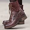 Damen nan knöchelhohe Schnürstiefel mit Velourskragen, dekorativer Schnalle und dämpfender Profilsohle Echo Archiv