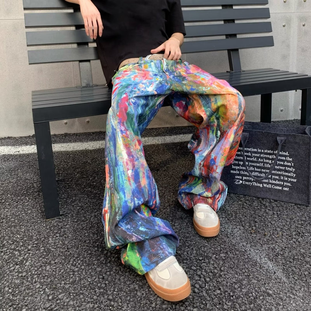 Damen Artistic Baggy-Jeans Echoarchiv